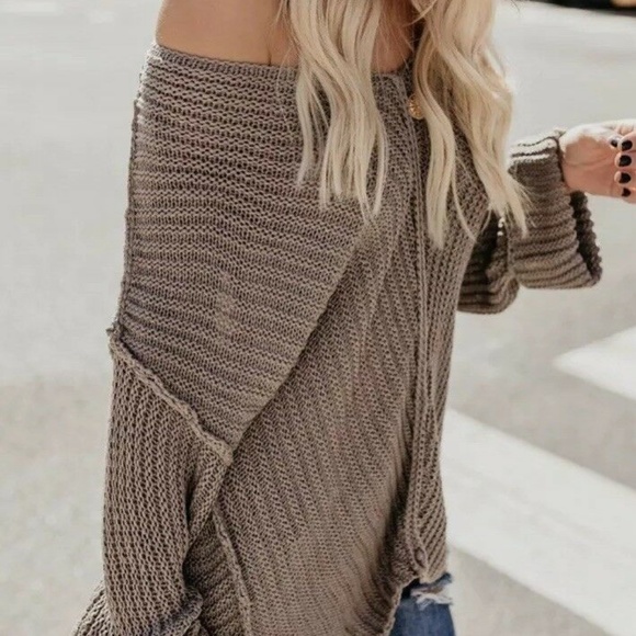 New Samantha Cuffed Boyfriend Fit Sweater Top - Picture 4 of 7